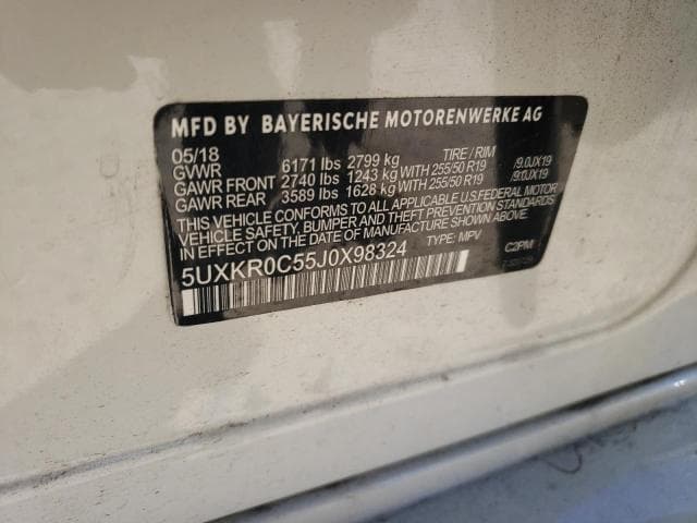 2018 BMW X5 XDRIVE35I 10