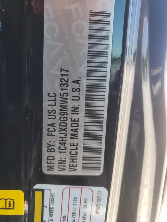2021 JEEP WRANGLER UNLIMITED SPORT 10