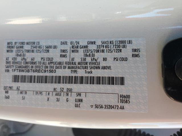 2024 FORD F350 SUPER DUTY 12