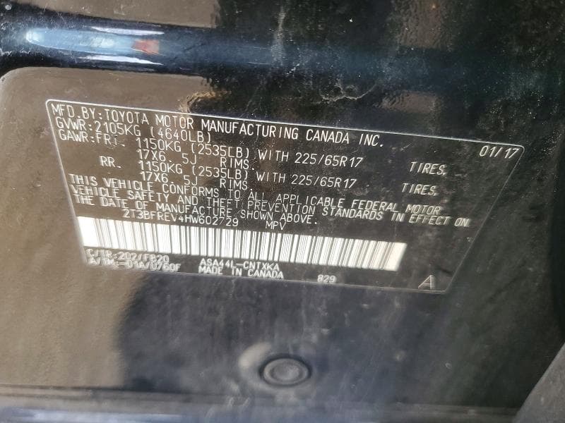 2017 TOYOTA RAV4 LE 13