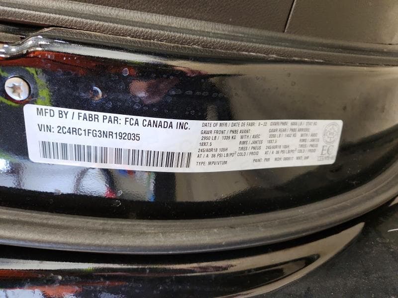 2022 CHRYSLER PACIFICA TOURING 14