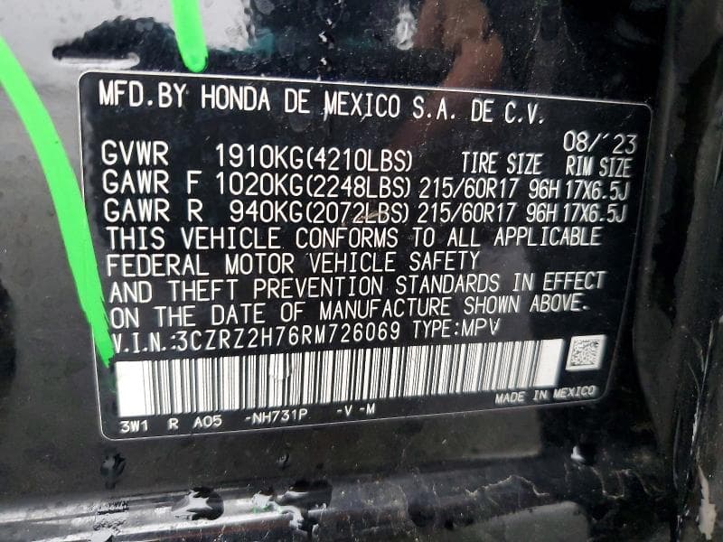 2024 HONDA HR-V EXL 13
