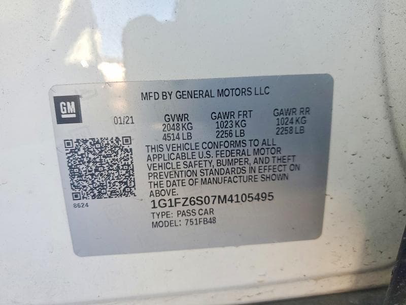 2021 CHEVROLET BOLT EV PREMIER 12