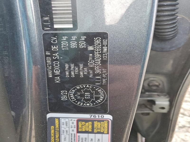 2023 KIA FORTE 12