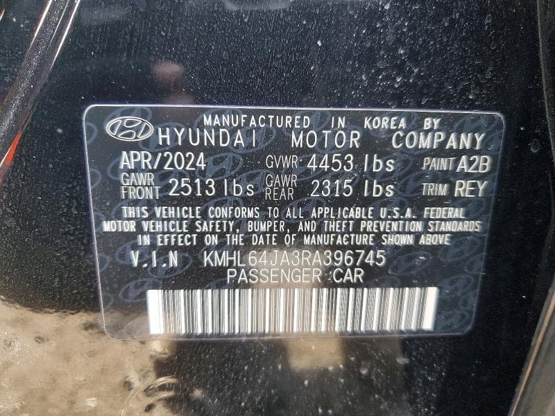 2024 HYUNDAI SONATA SEL 12
