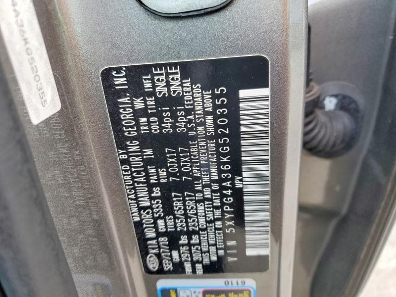 2019 KIA SORENTO LX 13