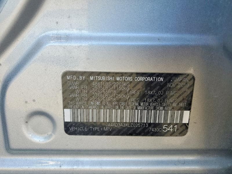 2020 MITSUBISHI OUTLANDER SE 12