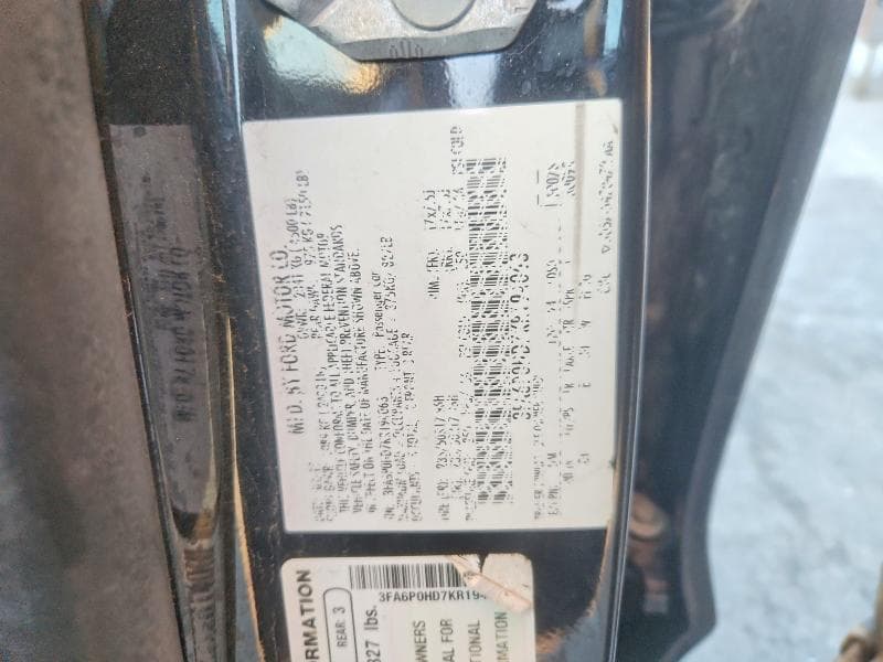 2019 FORD FUSION SE 12