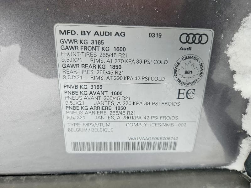2019 AUDI E-TRON PRESTIGE 12