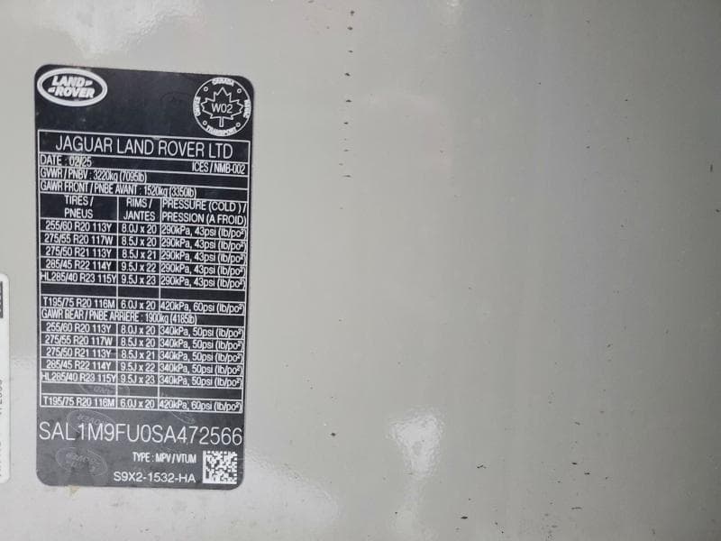 2025 LAND ROVER RANGE ROVER SPORT DYNAMIC HSE 12