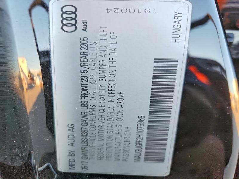 2017 AUDI A3 PREMIUM PLUS 12