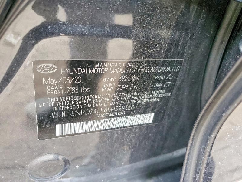 2020 HYUNDAI ELANTRA SE 12