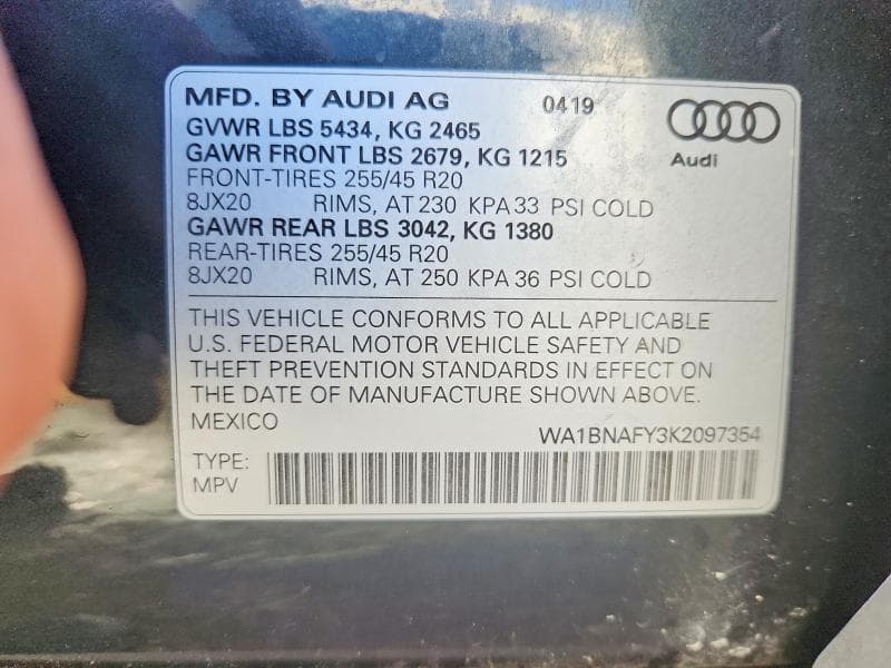 2019 AUDI Q5 PREMIUM PLUS 13
