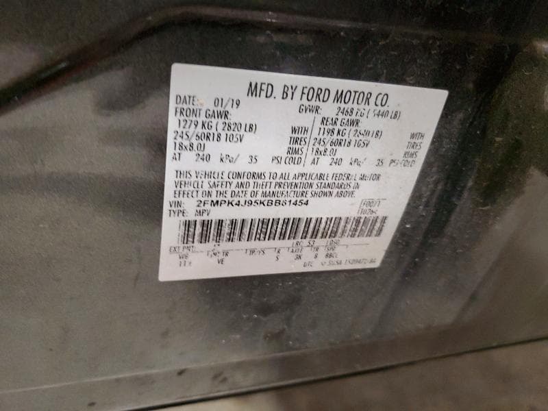 2019 FORD EDGE SEL 13