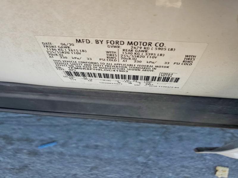 2020 FORD EXPLORER LIMITED 13