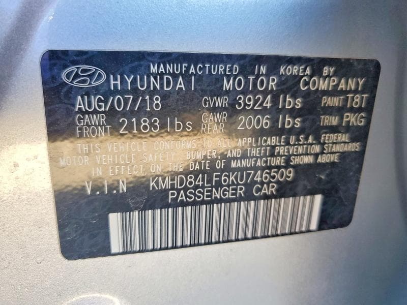 2019 HYUNDAI ELANTRA SEL 12
