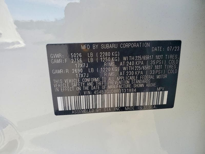 2024 SUBARU OUTBACK WILDERNESS 12