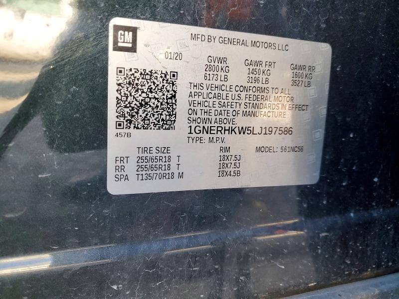 2020 CHEVROLET TRAVERSE LT 13