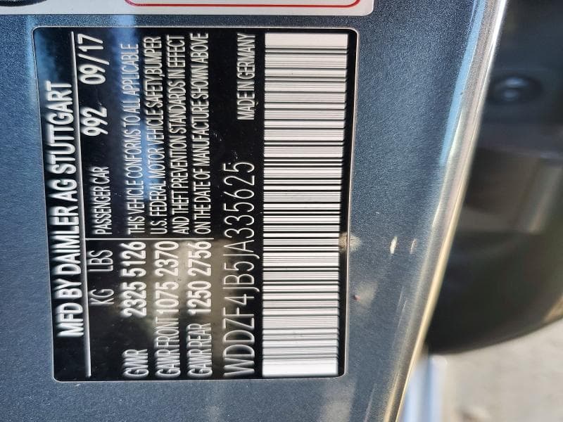 2018 MERCEDES-BENZ E 300 300 12