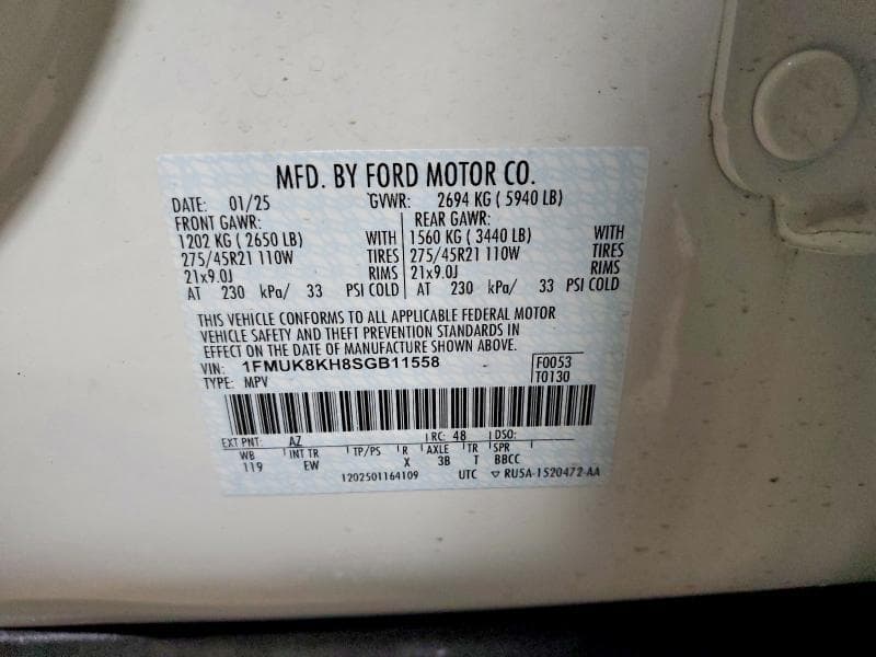 2025 FORD EXPLORER ST-LINE 13