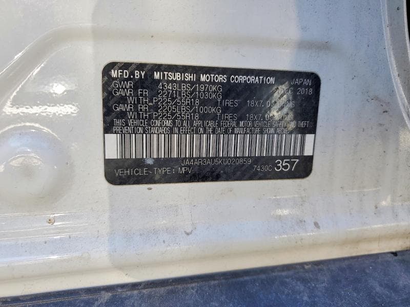 2019 MITSUBISHI OUTLANDER SPORT ES 13
