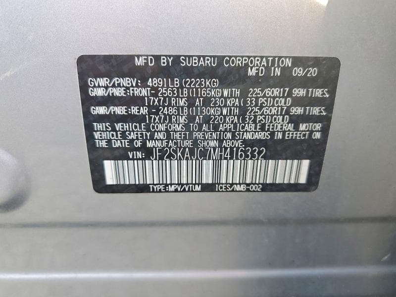 2021 SUBARU FORESTER PREMIUM 12