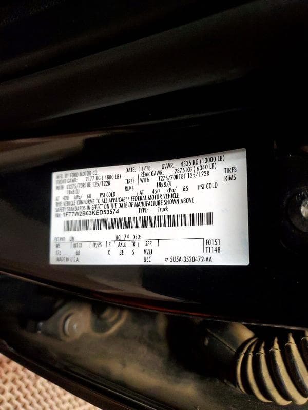 2019 FORD F250 SUPER DUTY 13