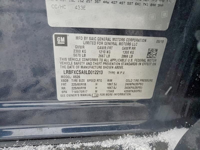 2020 BUICK ENVISION ESSENCE 13