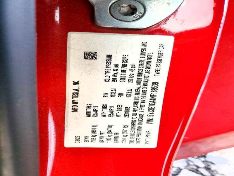 2022 TESLA MODEL 3 13