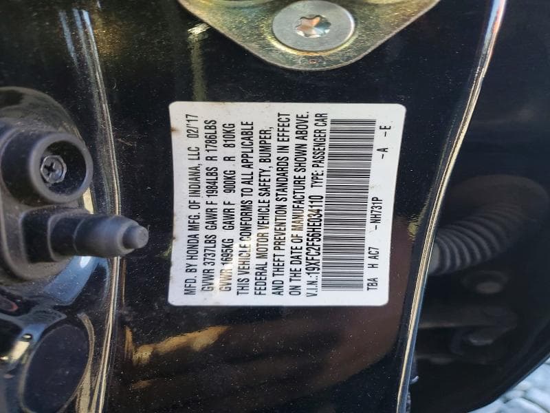 2017 HONDA CIVIC LX 12