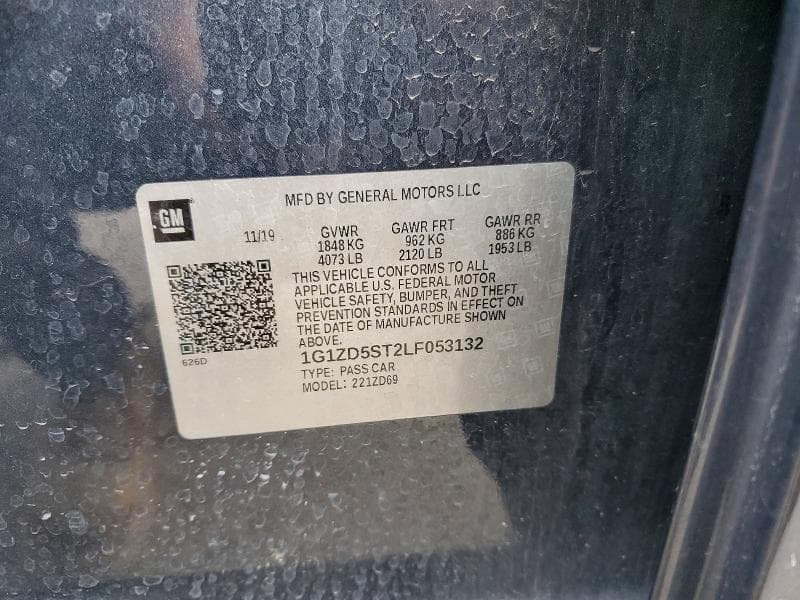 2020 CHEVROLET MALIBU LT 12