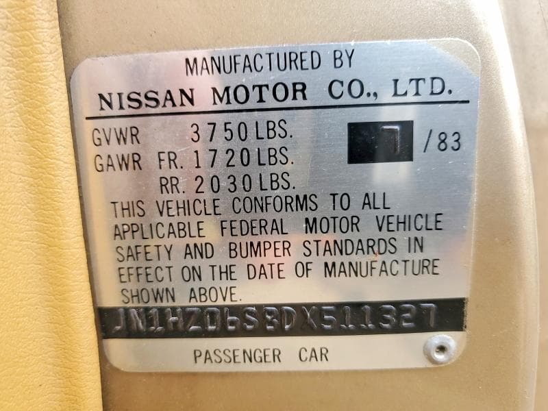 1983 DATSUN 280ZX 2+2 12