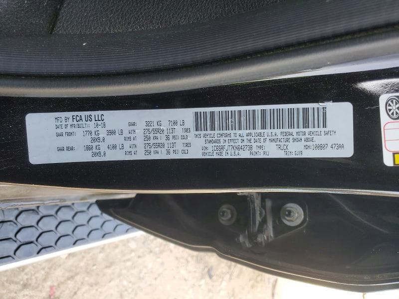 2019 RAM 1500 LARAMIE 12