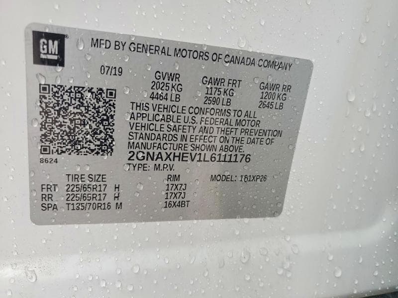 2020 CHEVROLET EQUINOX LS 13