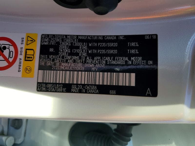 2018 LEXUS RX 350 BASE 13