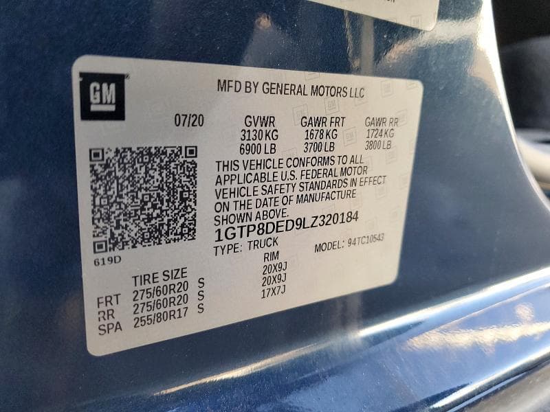 2020 GMC SIERRA C1500 SLT 12