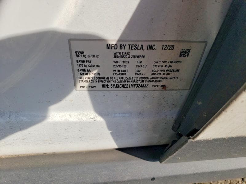 2021 TESLA MODEL X 12