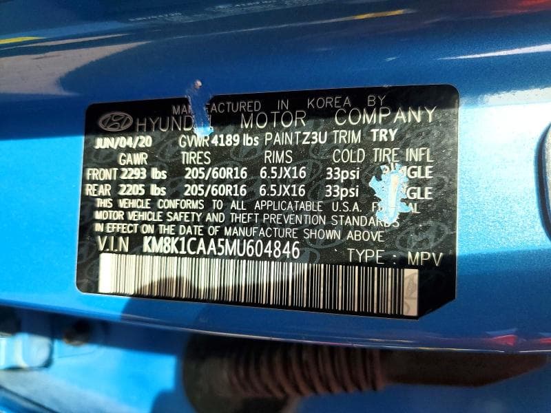 2021 HYUNDAI KONA SE 13