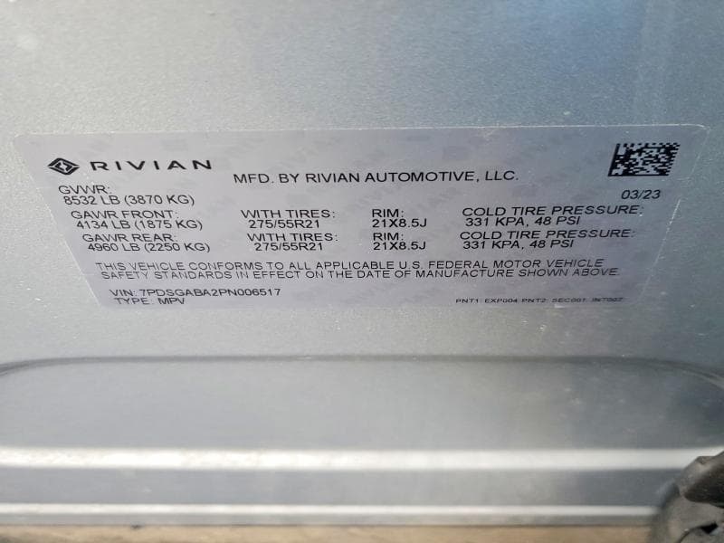 2023 RIVIAN R1S ADVENTURE 13