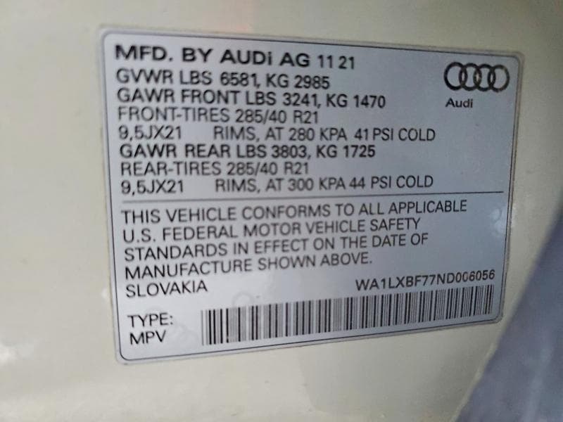2022 AUDI Q7 PREMIUM PLUS 13
