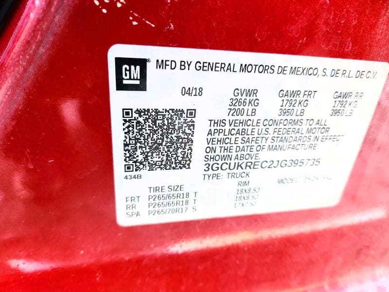 2018 CHEVROLET SILVERADO K1500 LT 12