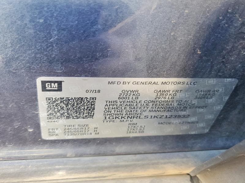 2019 GMC ACADIA SLE 14