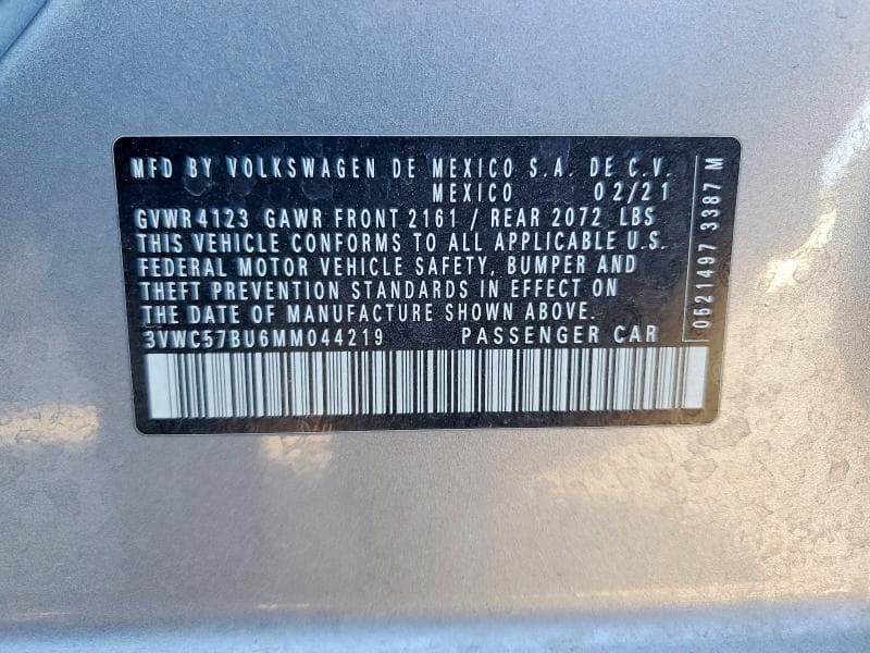 2021 VOLKSWAGEN JETTA S 12