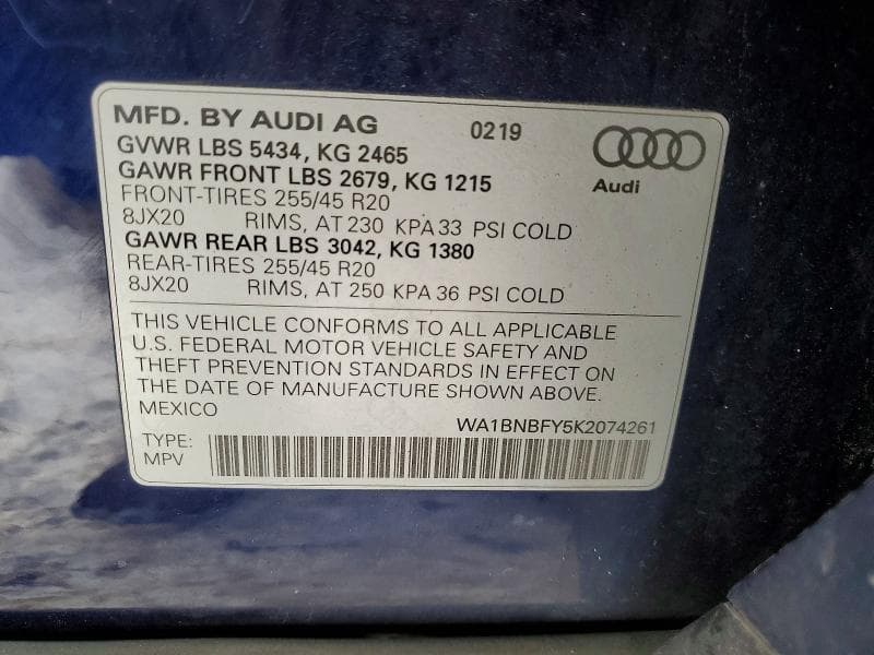 2019 AUDI Q5 PREMIUM PLUS 14
