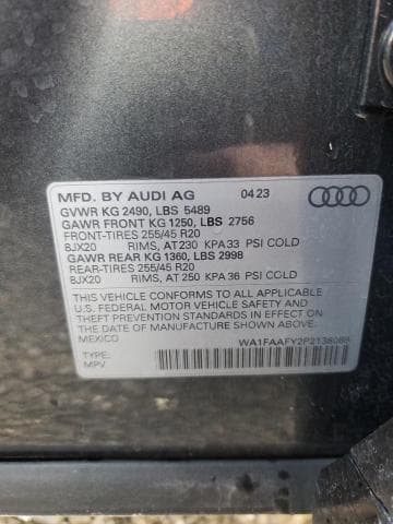2023 AUDI Q5 PRESTIGE 45 12