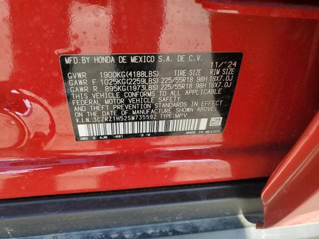 2025 HONDA HR-V SPORT 13