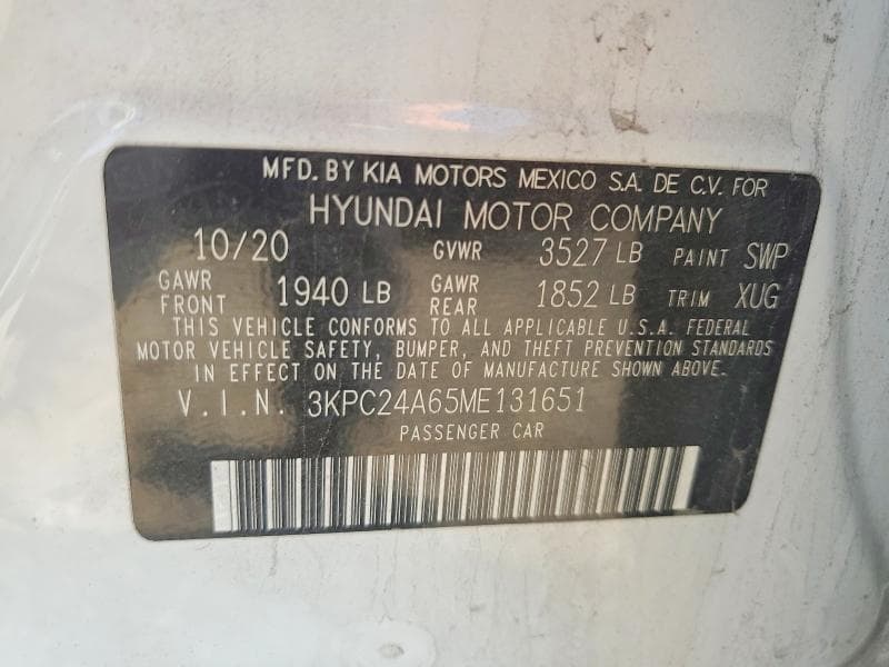 2021 HYUNDAI ACCENT SE 12