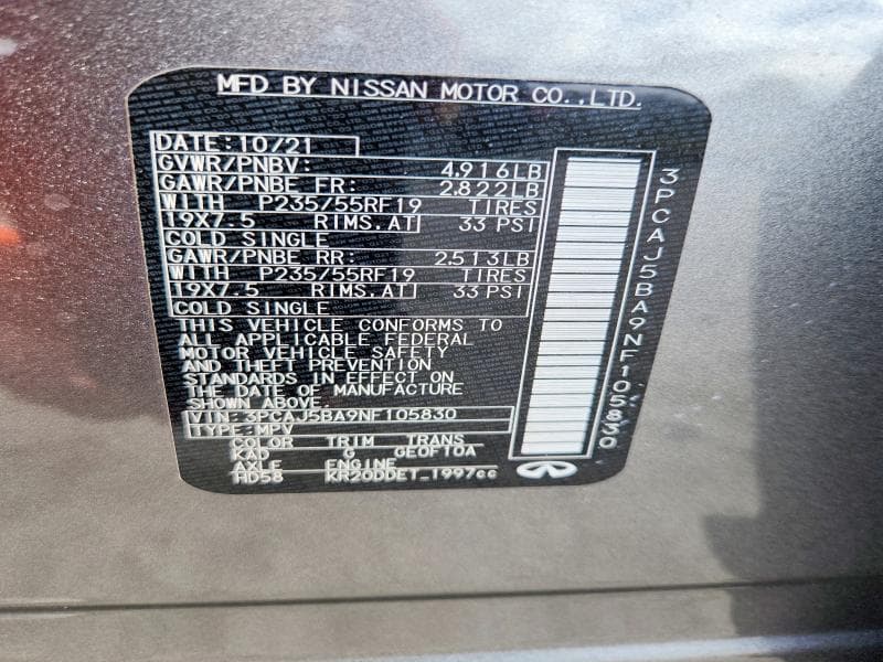 2022 INFINITI QX50 LUXE 13