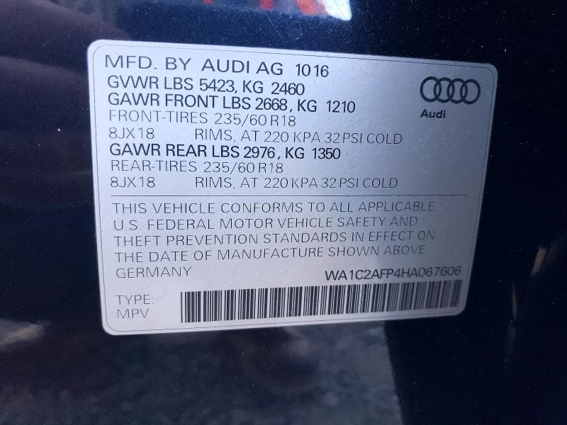 2017 AUDI Q5 PREMIUM 13