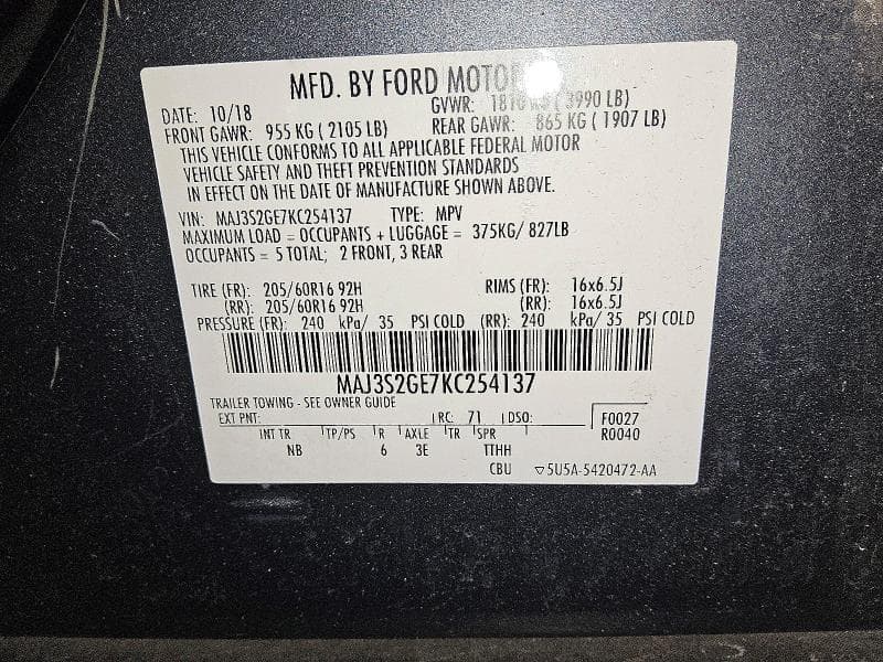 2019 FORD ECOSPORT SE 13